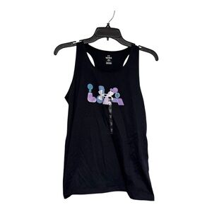 NWT Girl’s Under Armour Black Graphic Athletic Tank Top Size Youth Large